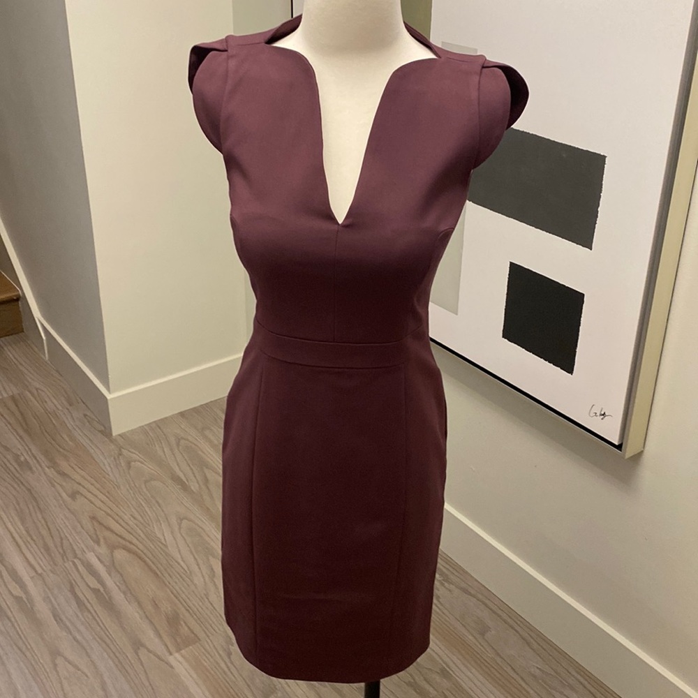 French Connection Plum Midi Dress